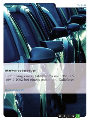 cover image of Einführung eines QM-Systems nach ISO TS 16949